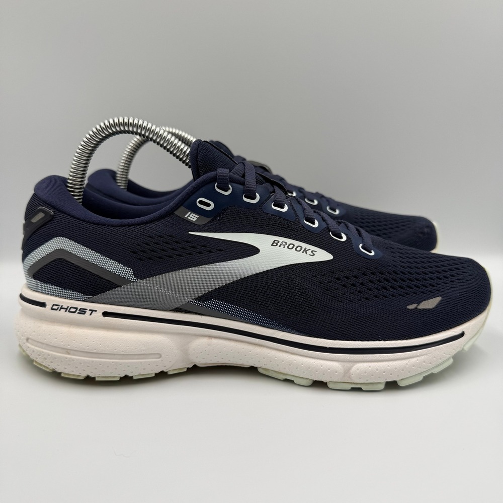 Brooks‎ Ghost 15 Blue White Running Shoes Sneakers Women's Size 8.5 1203801B450